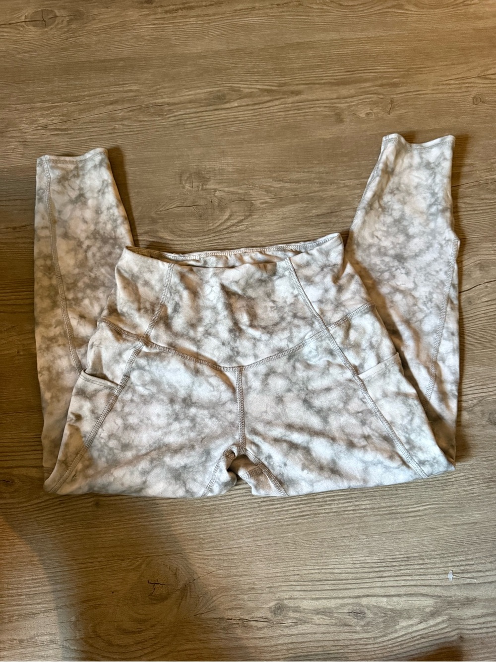 Evolution and Creation Gray Marble Leggings